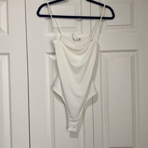White tank top bodysuit, worn a few times